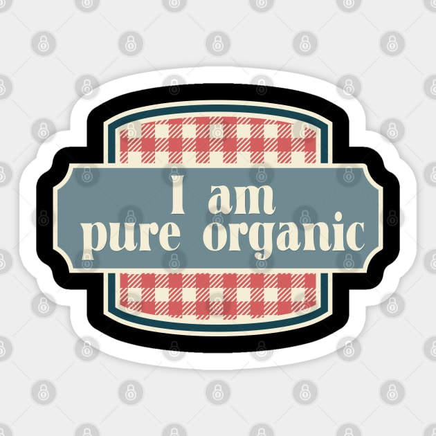 Pure organic Sticker by beangrphx